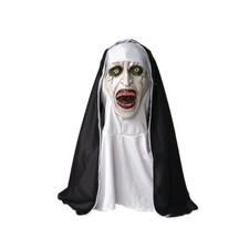 Halloween Scary Nun Mask, The Conjuring Headgear Mask Party Nun Costumes Cosplay