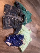 Baby Girl Lot 4 Summer Dresses Size 3-6, 6 Months Carters Gymboree Cat  Jack