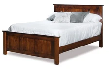 BEST SELLER! Amish Arts & Crafts Mission Solid Wood Panel Bed King Queen Full
