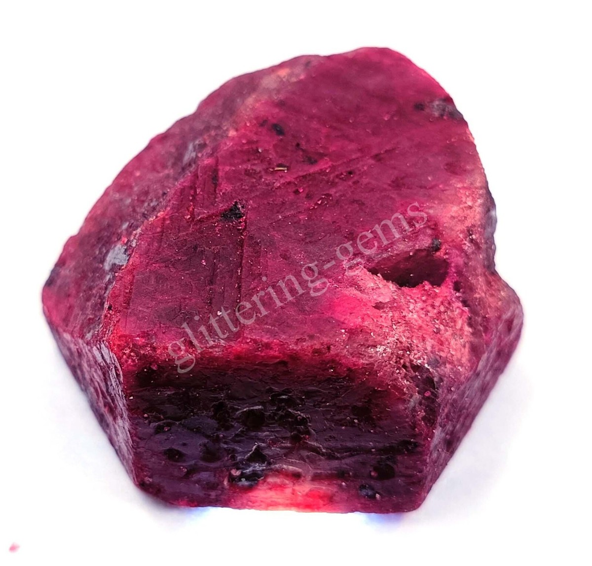 500.00 CT Natural Red Ruby Chakri Uncut Rough Dyed Certified Loose
