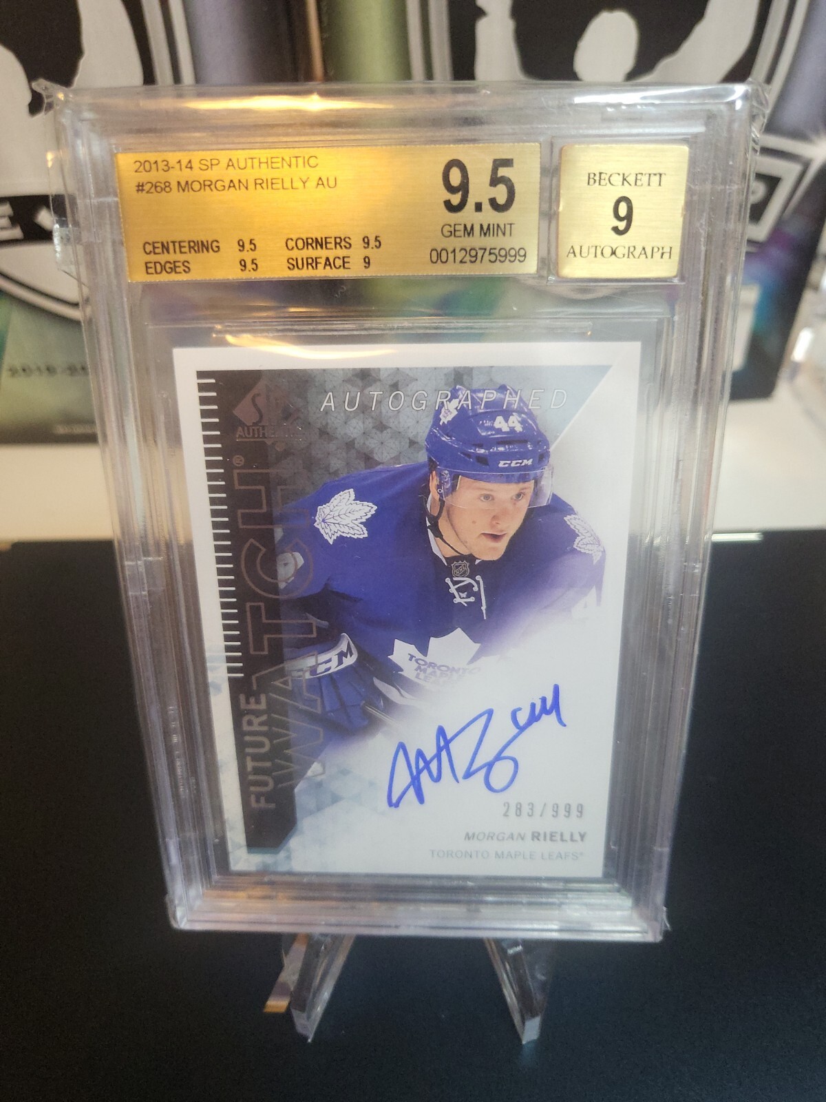 2013-14 SP Authentic Future Watch /999 Morgan Rielly #268 Rookie Auto RC