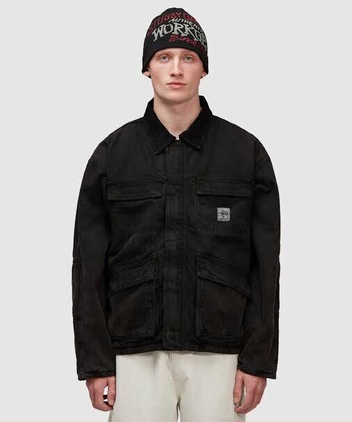 STUSSY WASHED CANVAS SHOP JACKET XL K | eBay STUSSY WASHED CANVAS SHOP JACKET XL K | eBay