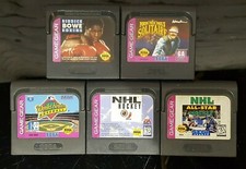 5 Sega Game Gear Games Hockey (x2), Solitaire, Boxing, Baseball, Cartridges Only