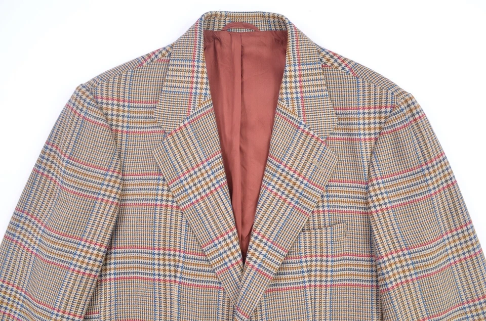 Chaqueta Blazer United Colors of Benetton Hecha en Italia Lana a Cuadros Para Hombre talla 48 EUR Foto 3 de 4