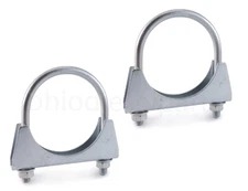 Ohio Diesel Parts Heavy Duty Muffler/Exhaust Pipe Clamp 2-5/8" U-Bolt 2-pack