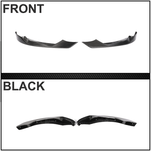 Spoiler labio aletas de carbono esquinas delanteras para BMW M3 F80 M4 F82 F83 - Imagen 11 de 13