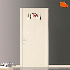 Adesivi murali cuore zampa rossa dog hearts sticker red black pvc cropped 1 kit