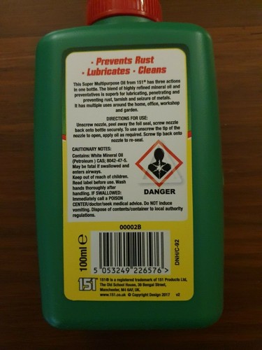 2 x SCHMIERÖL 100ml REINIGUNG DURCHDRINGENDE TÜR QUIETSCHGERÄUSCH MEHRZWECK - Bild 2 von 3