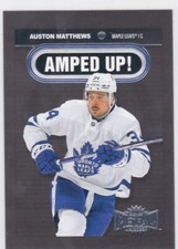 21/22 SKYBOX METAL UNIVERSE..AUSTON MATTHEWS..AMPED UP..CARD # AU-20.MAPLE LEAFS