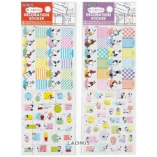Peanuts Repositionable Planner Index Tab Write On Stickers/Snoopy/Set of 2