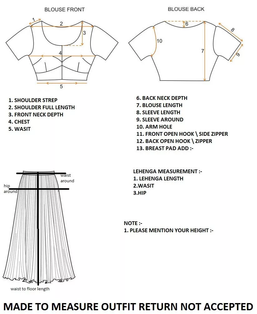 Discover 158+ standard lehenga length kenmei.edu.vn