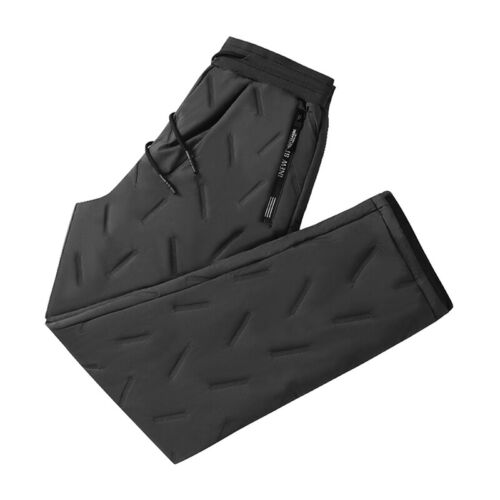 Men Winter Fleece Lined Thick Thermal Trousers Athletic Joggers Loose Warm Pants - Picture 14 of 15