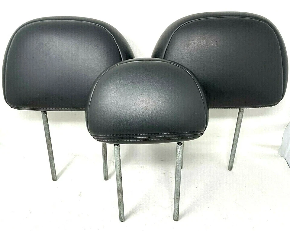 Asiento trasero Ford Escape Tribute Mariner 05-12 segunda fila reposacabezas cuero negro OEM Foto 2 de 3