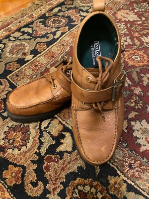 Polo Sport Ralph Lauren Leather Buckle Strap Shoes/Boots Men 