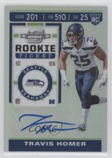 2019 Panini Contenders Optic Holo Prizm Ticket Travis Homer #181 Rookie Auto RC