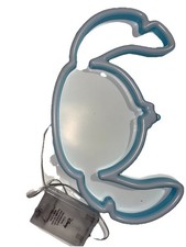 Disney LED stitch Night Light, Battery Powered Indoor Kids, Blue/White Plastic