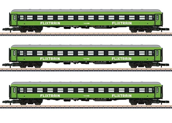 MäRklin Z 87403 Schnellzugwagen-Set Flixtrain Neu & Ovp-image