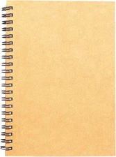 Spiral Sketch Book Large Notebook（Built-In Drawing Board） Kraft Cover Blank Sket