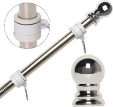 Flag Pole Kit For House 6ft Stainless Steel Residential Or Commercial Outdoor Fl