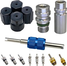 Air Conditioning Valve Core Kit  A/C R12 R134a Teflon Seal Refrigeration Air Co