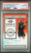 2019 Panini Contenders Optic Keldon Johnson Red Ticket Autograph /149 PSA 10