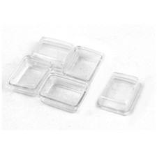 5 Pack White Clear Silicone Waterproof Rocker Switch Protect Cover Rectangle Cap