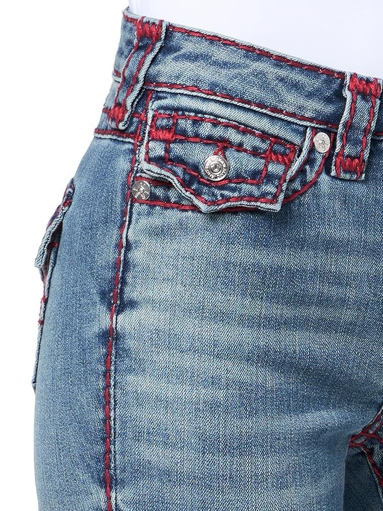 SUPER RARE RED THICK STITCH TRUE RELIGION JEANS | eBay