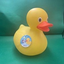 Jumbo Toysmith Yellow Rubber Duck Toy 8.5 x 9 x 6 Bath time Toy Giant Ducky