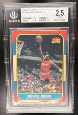 1986 Fleer Michael Jordan RC Rookie Card #57 BGS 2.5 G-VG Bulls HOF. rookie card picture
