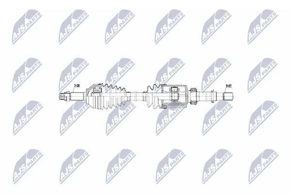 Nty Antriebswelle NPW-NS-056 Passend FüR Nissan-image