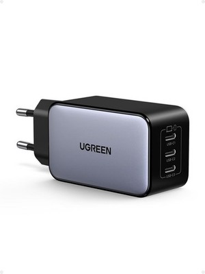 Nexode USB-C Charger, 65 W, GaN Power Supply with 3 x USB-C Ports, Quick