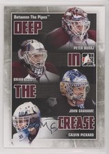 2010 ITG Between the Pipes Deep in Crease Peter Budaj Brian Elliott #DC-08 0h1