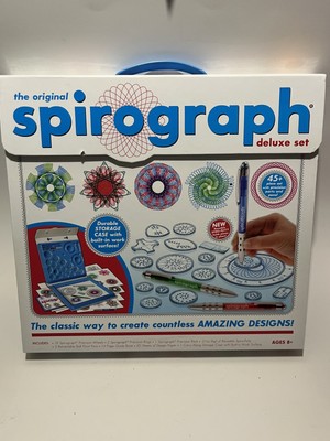 Spirograph Deluxe Set 45+ Piece Art Drawing Kit New Open Box Complete VTG Y2K