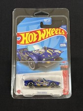 2022 HOT WHEELS CAR TRACK MANGA 50/250 HW SPOILER SPECIAL DARK BLUE W/ PROTECTOR