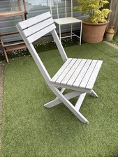 Solid Foldaway Garden Chair. Grey