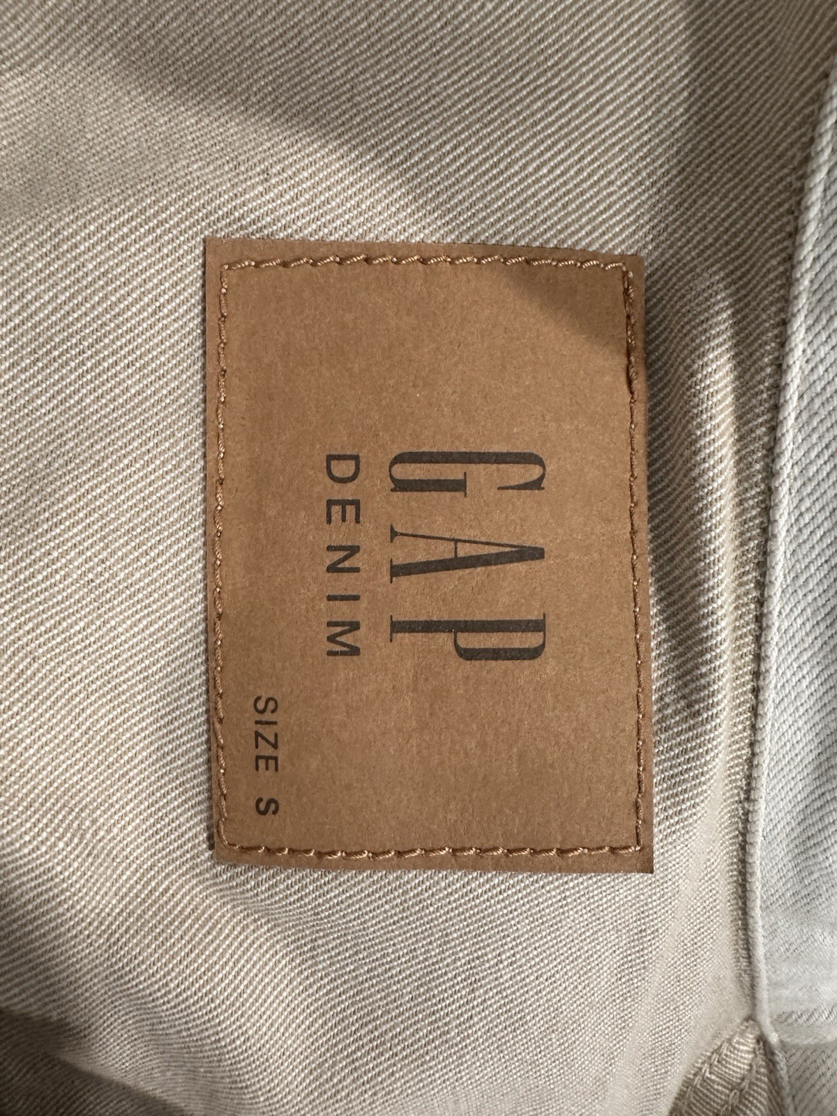 GAP Ivory Women's Collared Button Jacket Pockets … - image 3