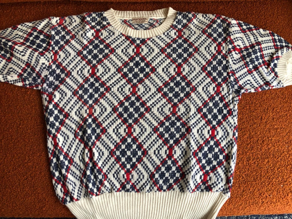 Vintage Knit polo shirt 1950s size s