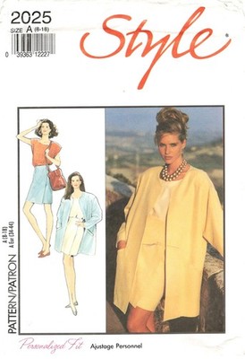 Style 2025 Misses Jacket Top Skirt Sewing Pattern Uncut Size 8-18
