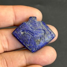 Beautiful old lapis lazuli Stone Roman intaglio pendant 