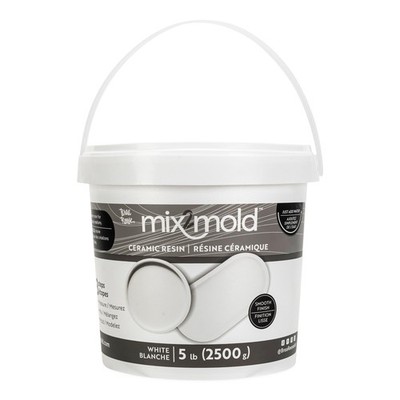 Brea Reese: Mix2Mold Ceramic Resin - White Powder 5.5lb Bucket - Normal