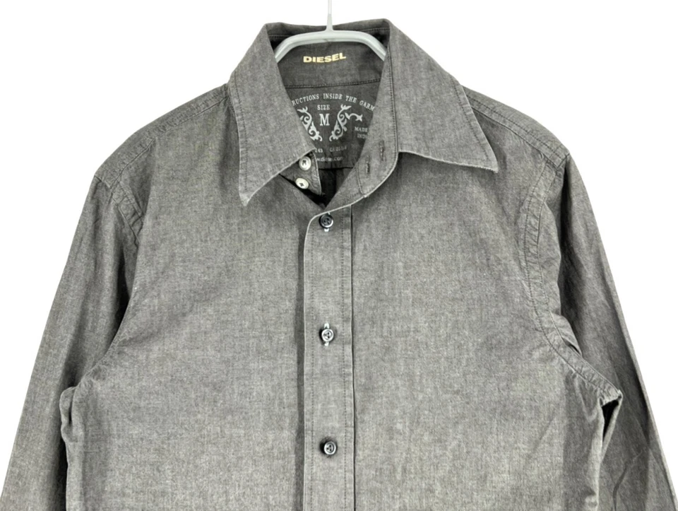 Diesel Herren Langarm Hemd Casual Größe M - Bild 2 von 4