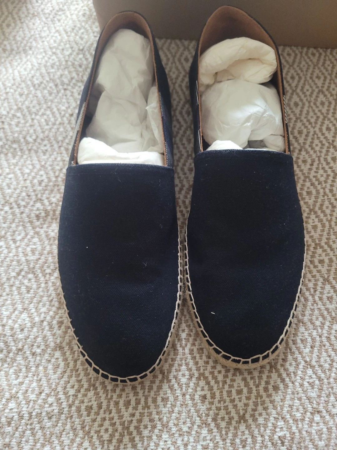 Burberry — Burberry Brand New Never Used Indigo Blue Espadrilles Men's Original Box And Bag