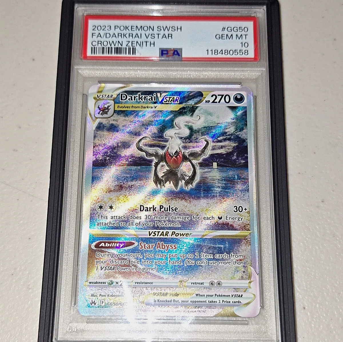 25+ Darkrai VSTAR GG50/GG70 Crown Zenith: Galarian Gallery for