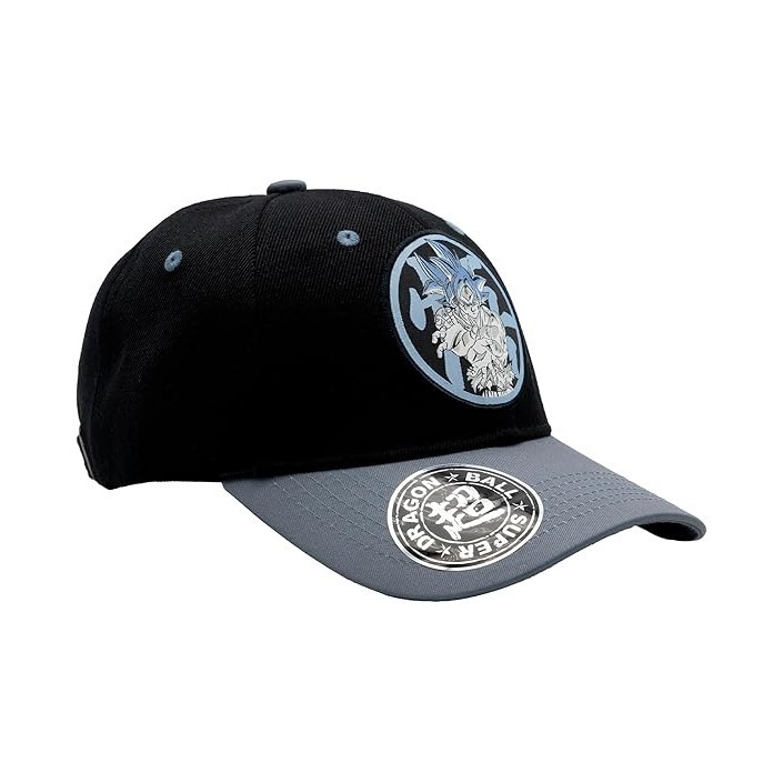 Gorra Abystyle Bola de Dragón Modelo Goku Ultra Instinct Color Negro y Gris