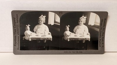 a097, Keystone Stereoview, ''Tea Time with Dolly'', P11-21303, 1920