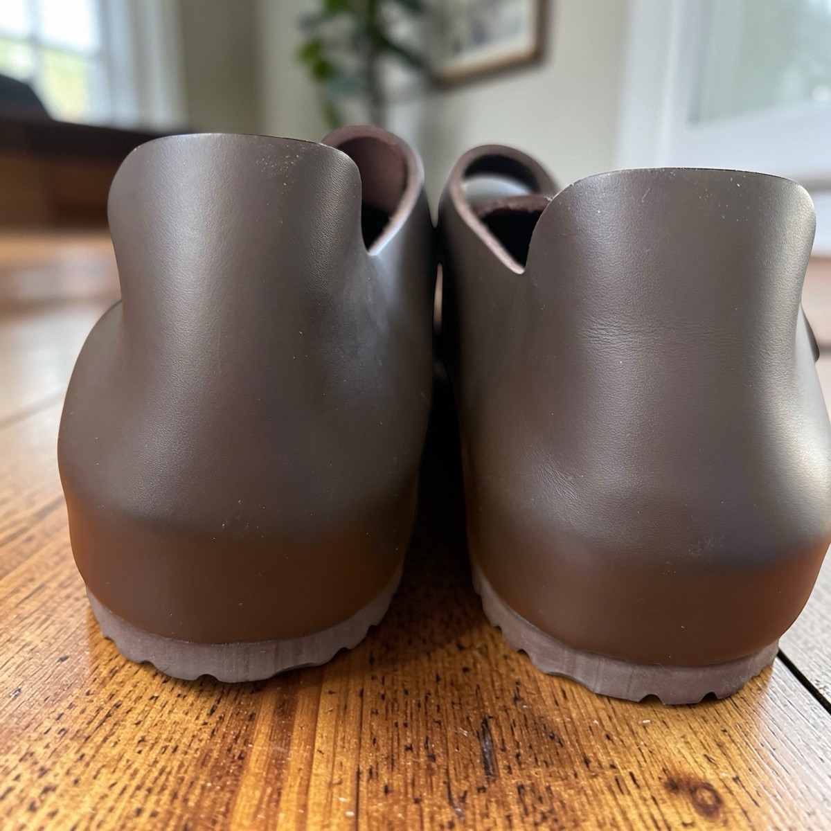 Birkenstock London Oiled Brown Clogs Buckle Mens Size EU 45  display picture 3