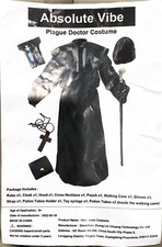 Plague Doctor Halloween Costume; Size Small S ; New; Unisex