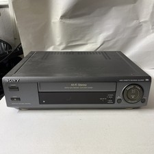 Sony SLV-676HF VHS VCR Hi-Fi 4 Head Video Cassette Player No Remote - Tested
