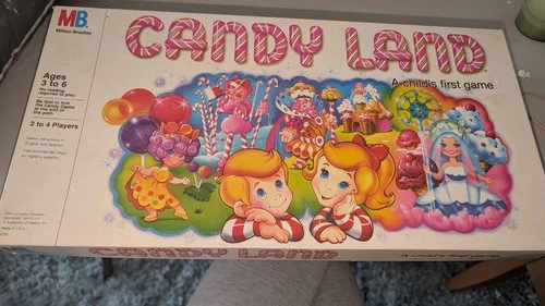 Vintage 1984 Candyland Board Game by Milton Bradley Incomplete READ