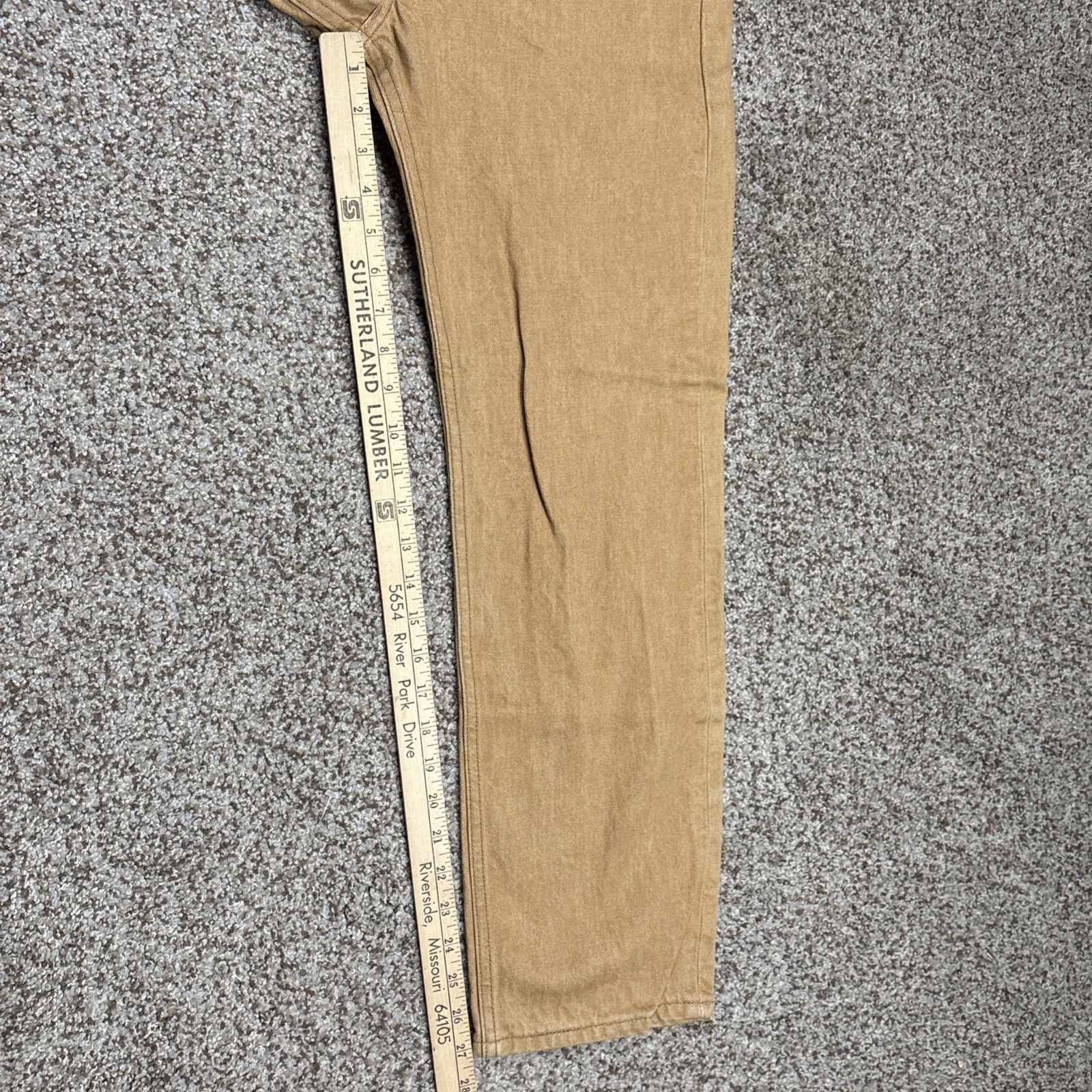 Levi's Men's 501 Original Fit Straight Leg 31x30 Tan Gold Fits 28 X 27 - View 9